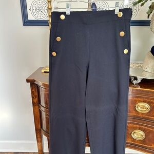 Loft Wide Leg, Navy, Sailor Slacks, size 4